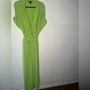 LIME Belted Jumpsuit by Ashley Stewart. Size: 18/20